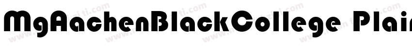 MgAachenBlackCollege Plain字体转换